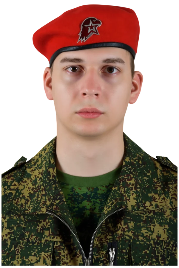 Берет красный прошивной (без кокарды) ЮНАРМИЯ для юнармейской формы